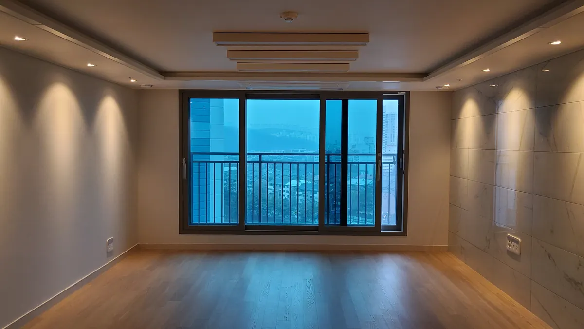 분당정자동더샵파크리버 거실 간접조명