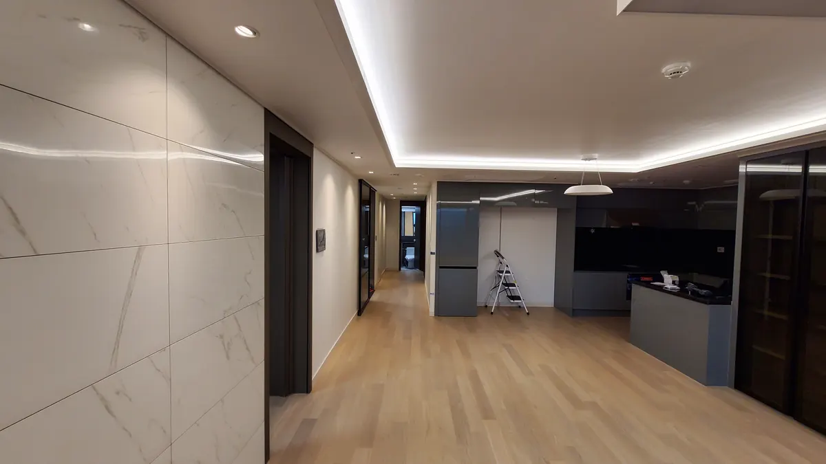 분당정자동더샵파크리버 거실 간접조명
