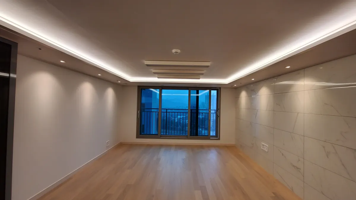 분당정자동더샵파크리버 거실 간접조명
